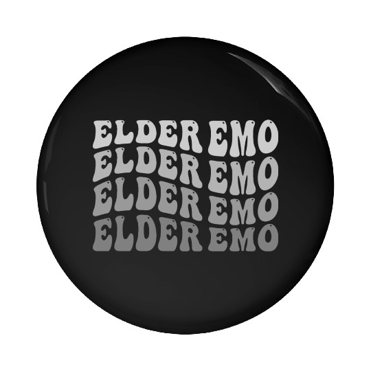 Elder EMO Multi Word Groovy Style Pin Buttons
