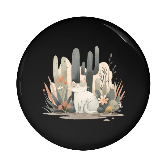 Cats and Plants Pin Buttons