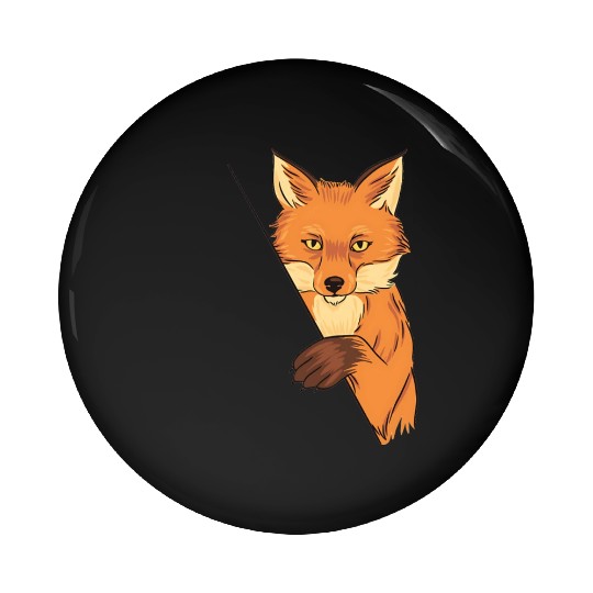 Red Fox Cartoon Animal Kingdom Nature Pin Buttons