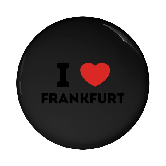 I Love Frankfurt Germany Pin Buttons