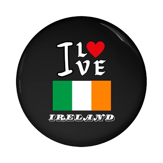 I Love Ireland Pin Buttons