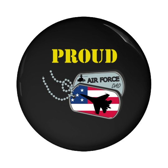 Proud Air Force Dad Pin Buttons