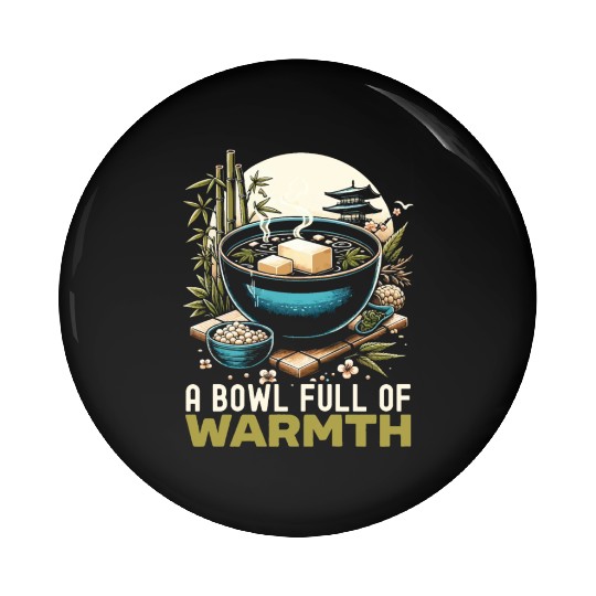 Miso Soup Japan Noodles Asian Food Japanese Pin Buttons