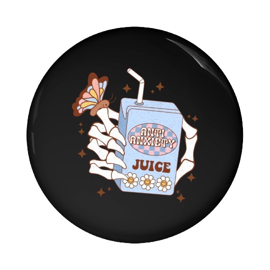 Anti Anxiety Juice Pin Buttons