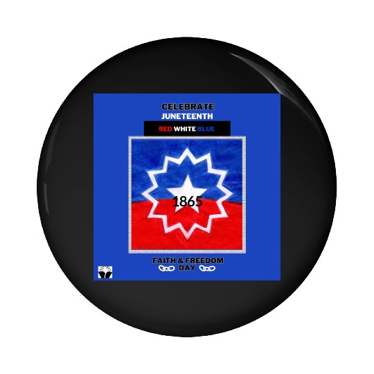 Celebrate Juneteenth: The Red White & Blue Pin Buttons