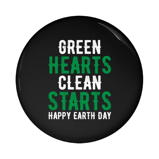 Clean Start Earth Day Pin Buttons