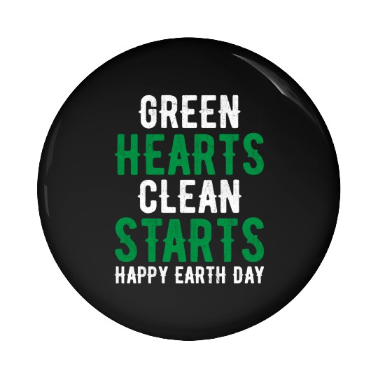 Clean Start Earth Day Pin Buttons
