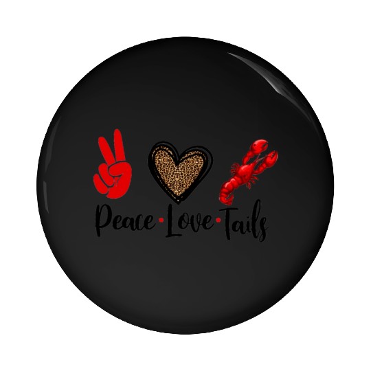 peace love tails for light Pin Buttons
