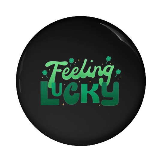 Feeling Lucky Pin Buttons