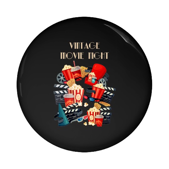 Hollywood Cinema Graphics Pin Buttons