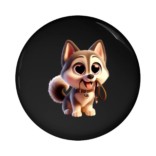 Charming Puppy Love Pin Buttons