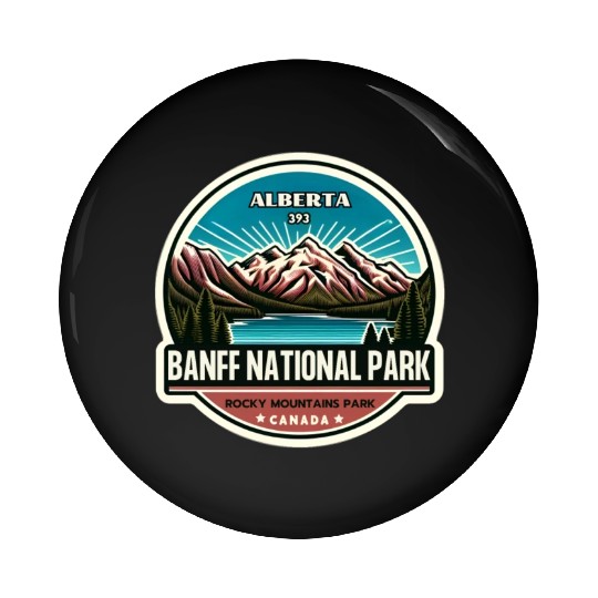 Banff National Park, Alberta Canada grizzly bears Pin Buttons