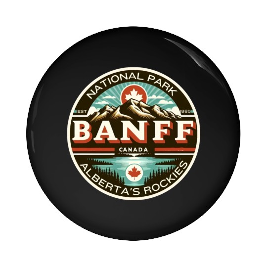 Banff National Park, Alberta Canada grizzly bears Pin Buttons