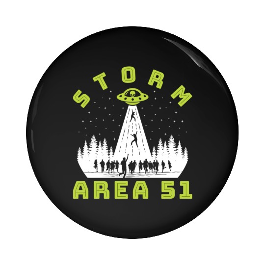 Alien Hunter Storm Area 51 Meme Pin Buttons