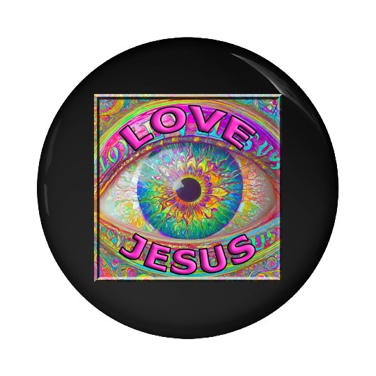 Eye (I) Love Jesus Pin Buttons