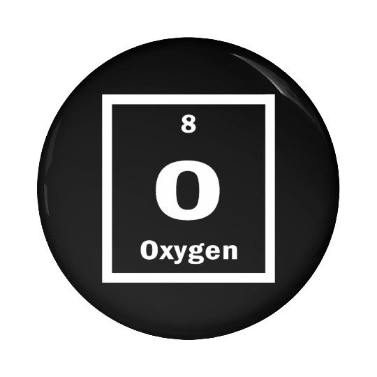 Oxygen O Periodic Table of Elements Science Pin Buttons