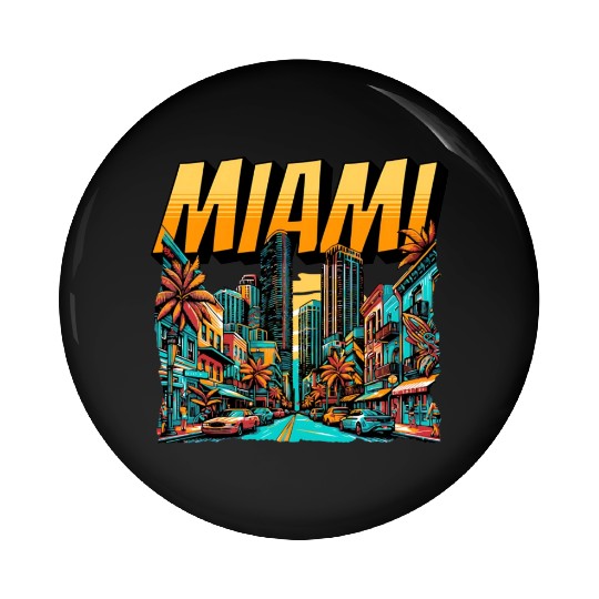 Miami Vibes: Tropical Paradise Pin Buttons