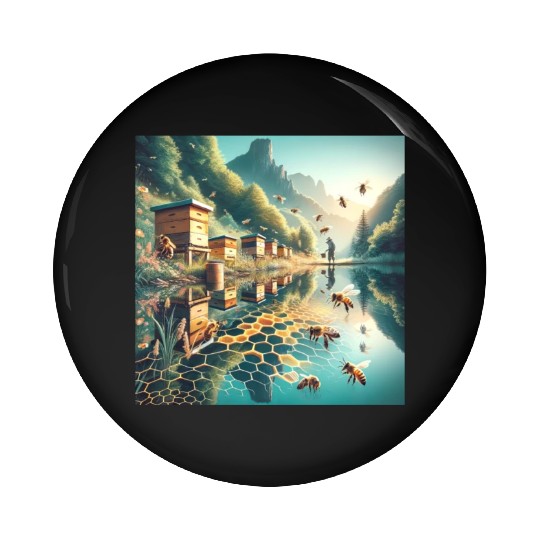 Honey Harvest Reflections Sweet Nectar Pin Buttons