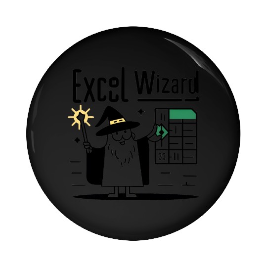 excel wizad funny accountant, bookkeeper and audit Pin Buttons