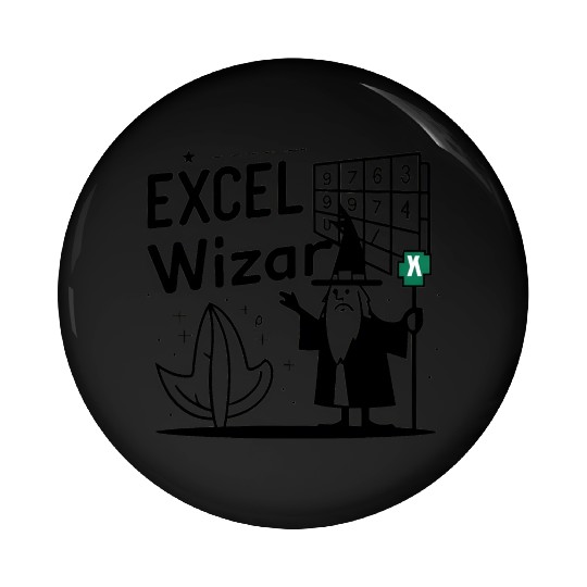 excel wizad funny accountant, bookkeeper and audit Pin Buttons