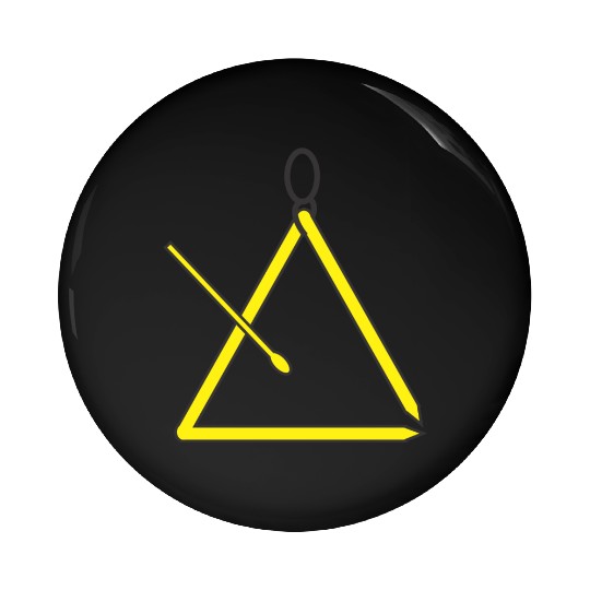 Triangle music instrument for orchestra Pin Buttons