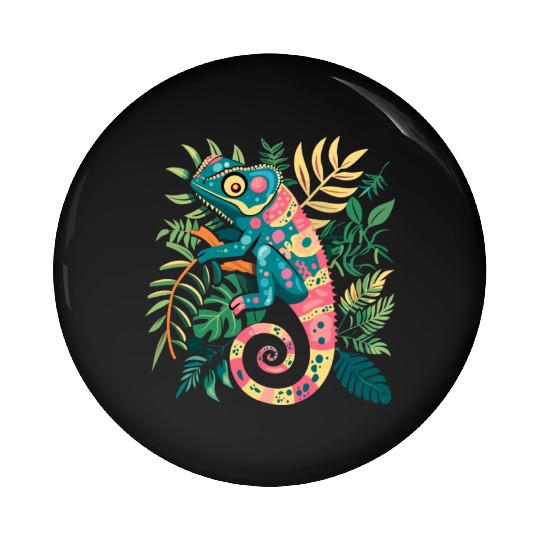 Chameleonaire A Rich Lizard for Lizard Pet Lover Pin Buttons