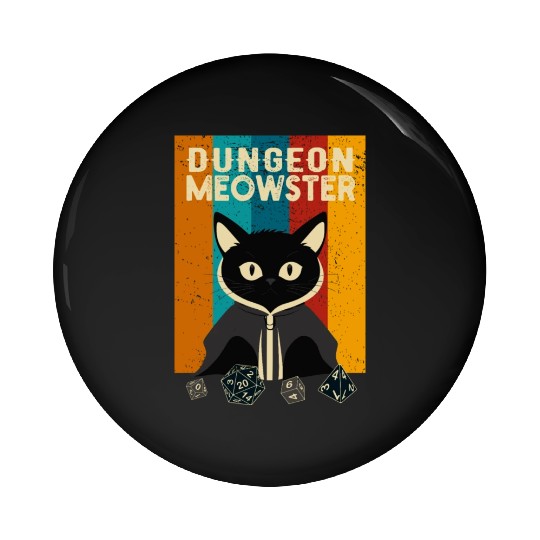 Dungeon Meowster Pin Buttons