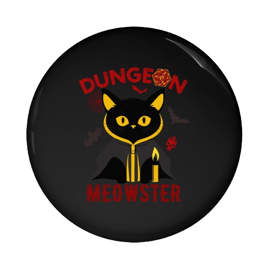 Dungeon Meowster Pin Buttons