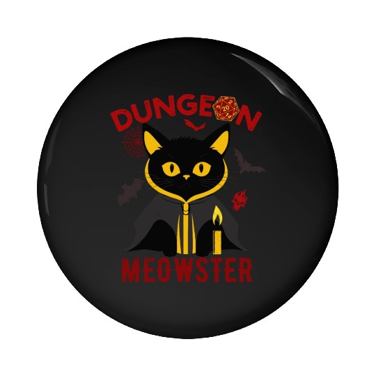 Dungeon Meowster Pin Buttons