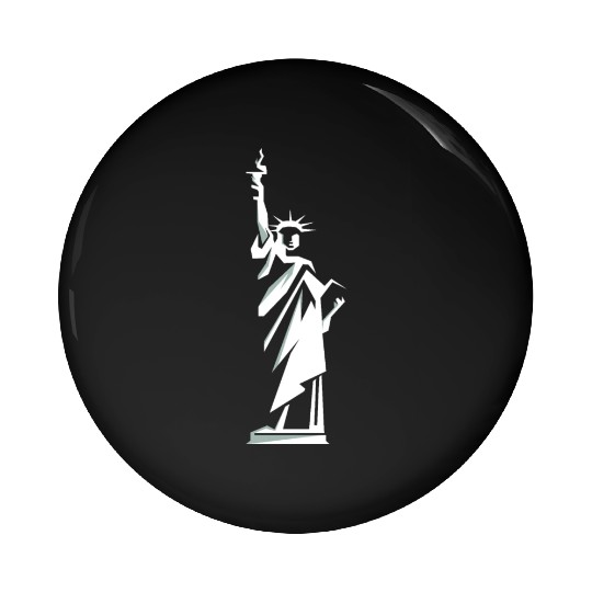 The Liberty Statue Pin Buttons