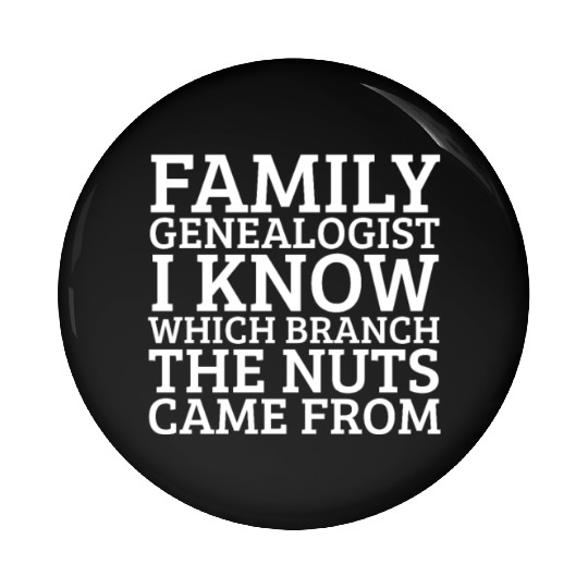 Family Genealogist Ancestry Lineage Genealogy Pin Buttons