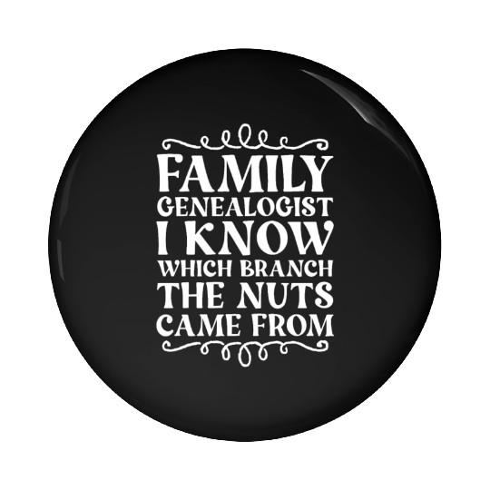Family Genealogist Ancestry Lineage Genealogy Pin Buttons