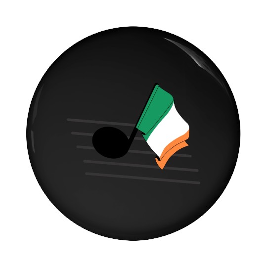 Flag music tone flag Ireland Pin Buttons