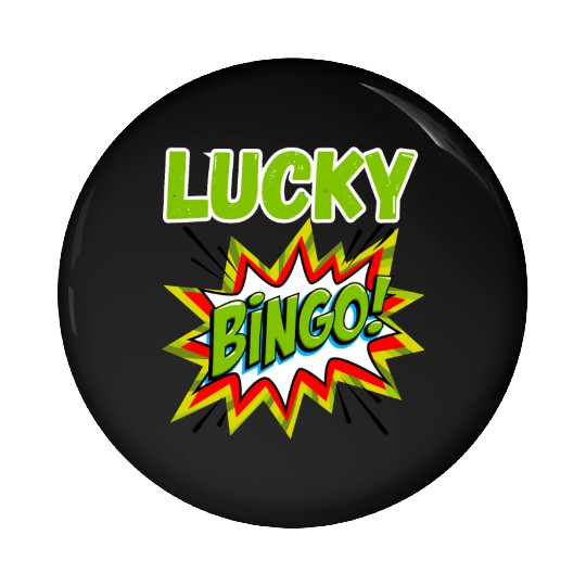 Lucky bingo Pin Buttons