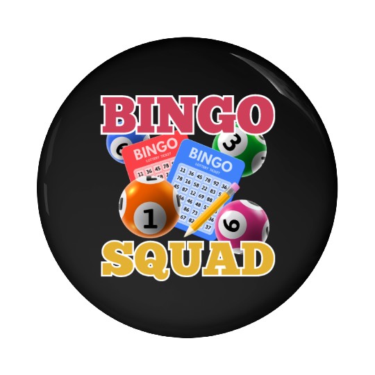 Lucky bingo Pin Buttons