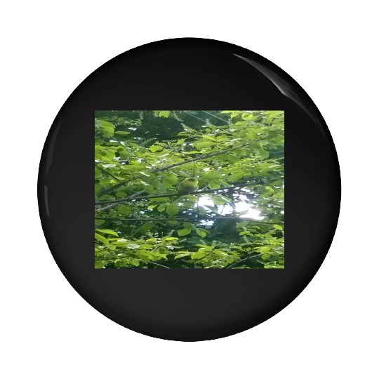 Camouflage Parakeet in Tree Gifts for Animal Lover Pin Buttons