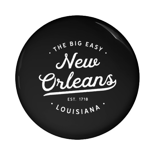 Classic Retro Vintage New Orleans Louisiana Big Pin Buttons