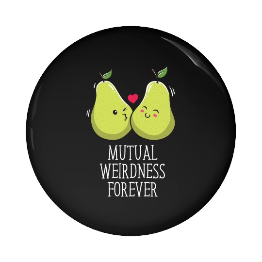 Mutual Weirdness Forever Wedding Nerd Bride and Gr Pin Buttons