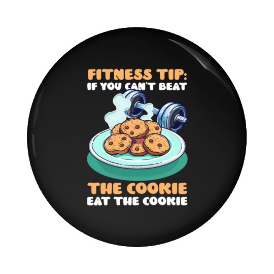 Cookie Lover Can't Beat Cookie, Eat the Cookie Pin Buttons