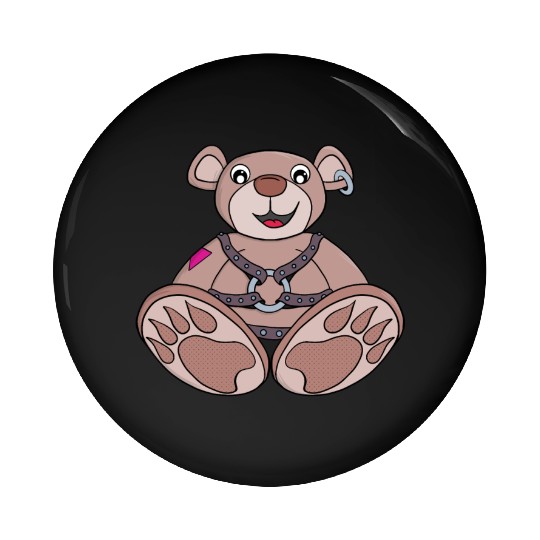 Teddy bear to play Pin Buttons