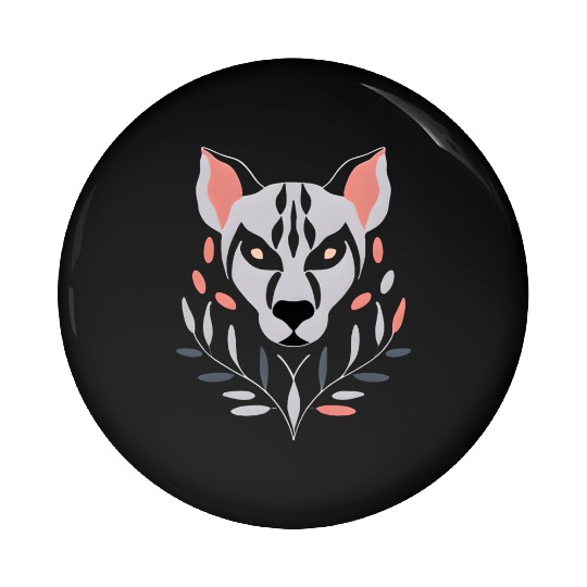 Hyena Symmetrical Design Pin Buttons