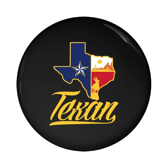 Texas Texan Pin Buttons