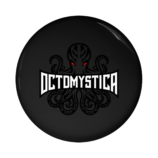 Octomystica Octopus Vector Design 3 Colors Pin Buttons
