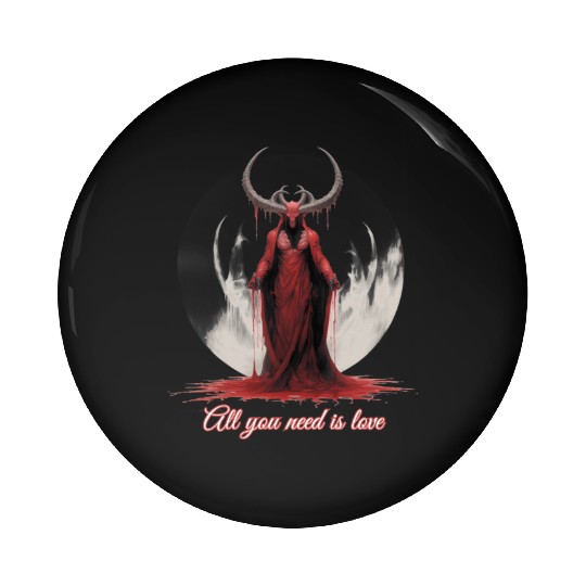 All You Need Is Love - Baphomet Pin Buttons