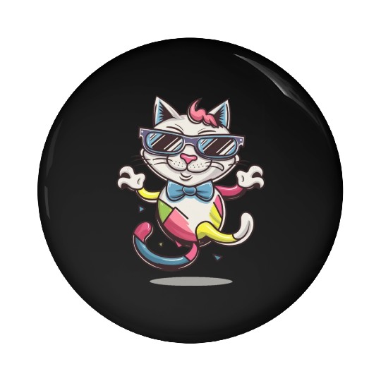 Feline Flops Laugh Out Loud Bad Cat Pin Buttons