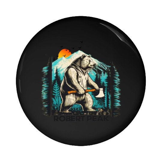 Wild Fun: Grizzly Bears & Funny Moments in Nature Pin Buttons