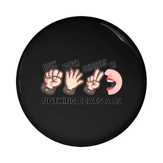 Rock Paper Scissors BJ Pin Buttons