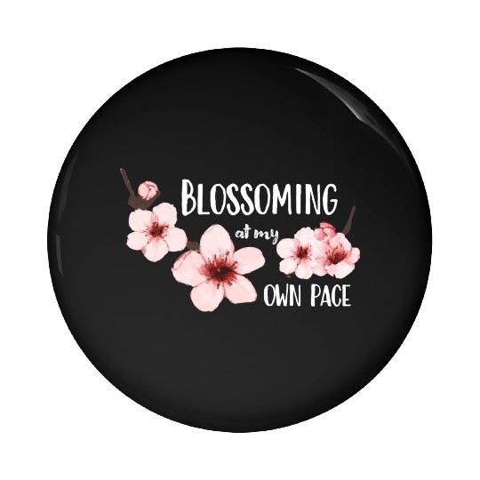 Spring floral Pin Buttons Elegant Cherry Blossom Design