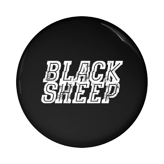 Black Sheep Pin Buttons