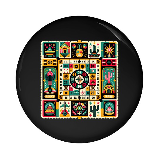 Loteria: Mexico's Bingo Fiesta Pin Buttons